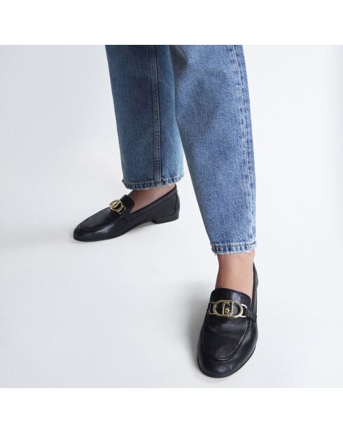 Mocassins en Cuir Emel noires