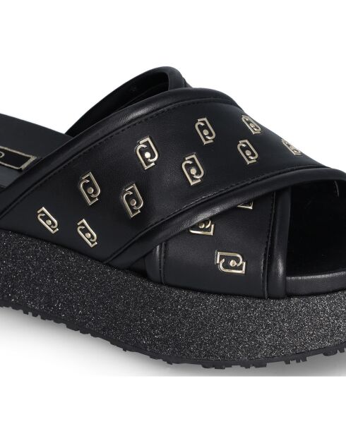 Mules Frida noires