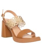 Sandales Gisele cognac