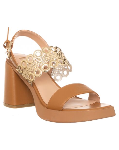 Sandales Gisele cognac