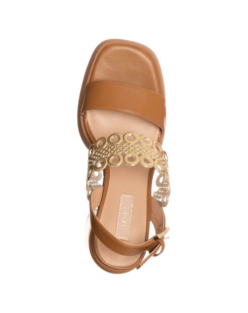 Sandales Gisele cognac