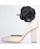 Escarpins en Cuir Jennifer écrus