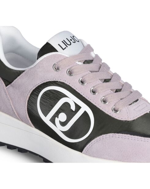 Baskets en Cuir Lolo lilas
