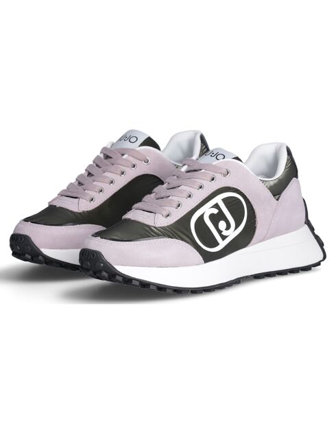Baskets en Cuir Lolo lilas