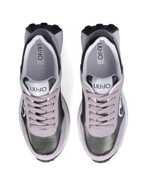 Baskets en Cuir Lolo lilas