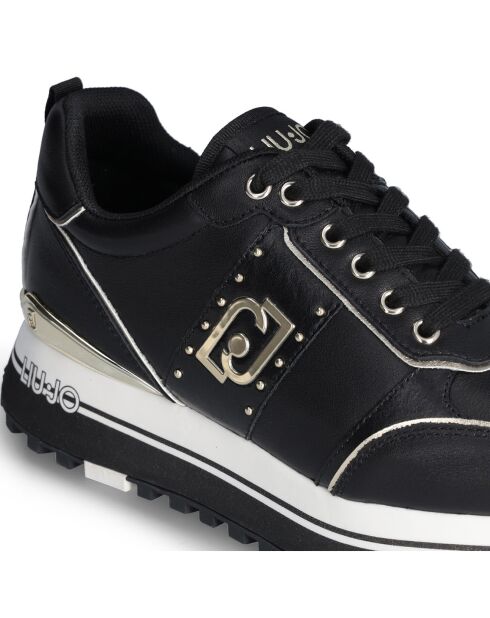 Baskets en Cuir Maxi noires