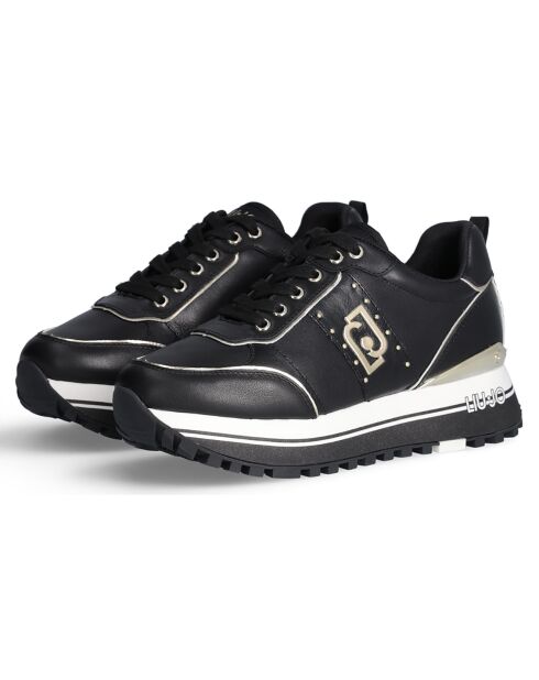 Baskets en Cuir Maxi noires