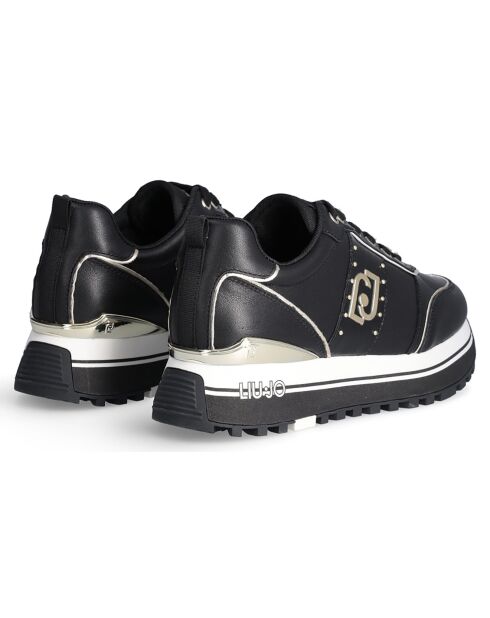 Baskets en Cuir Maxi noires