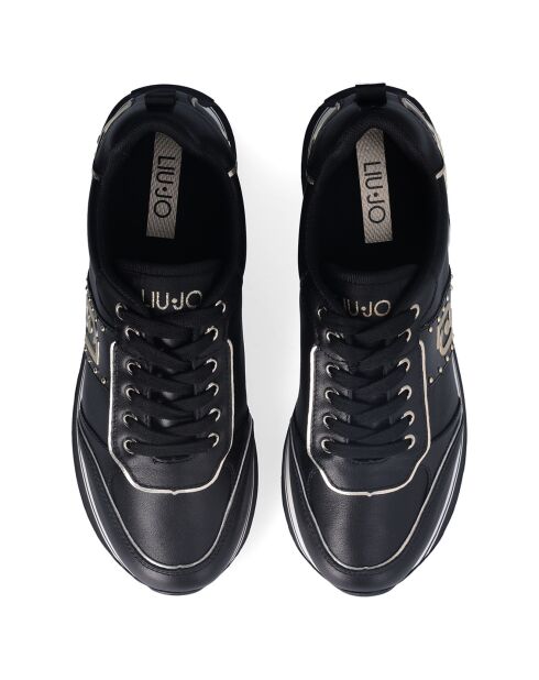 Baskets en Cuir Maxi noires