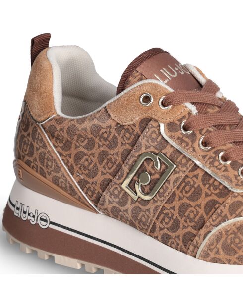 Baskets en Cuir Maxi cognac