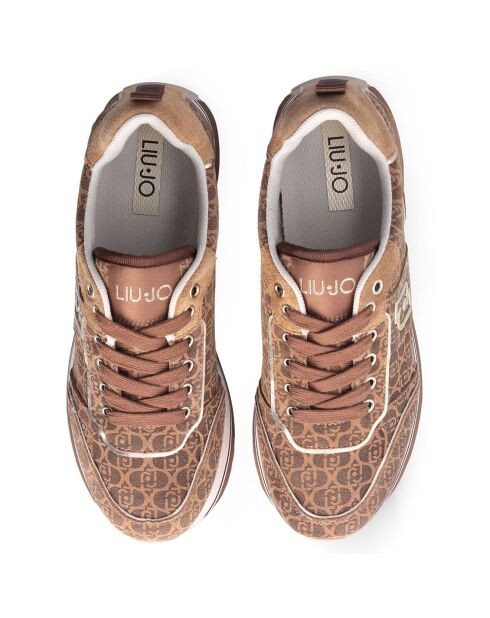 Baskets en Cuir Maxi cognac