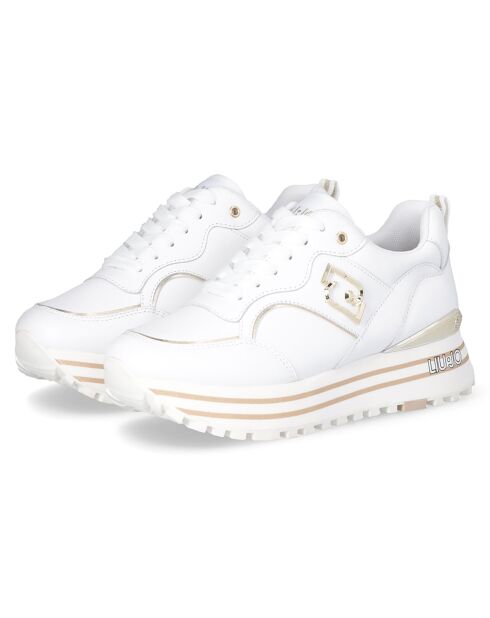 Baskets en Cuir Maxi blanches