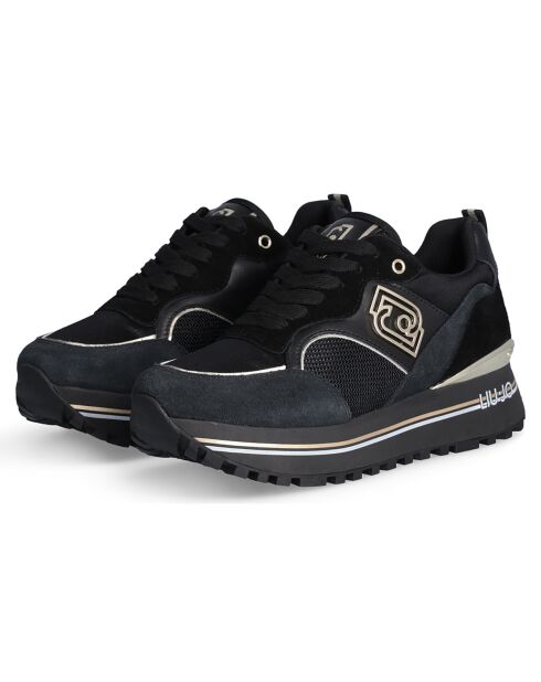 Baskets en Cuir Maxi noires