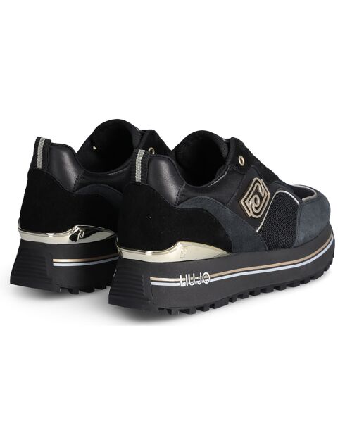 Baskets en Cuir Maxi noires