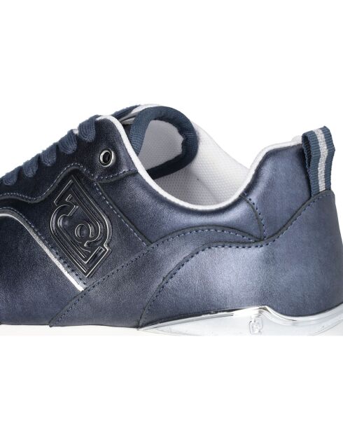 Baskets en Cuir Maxi bleues