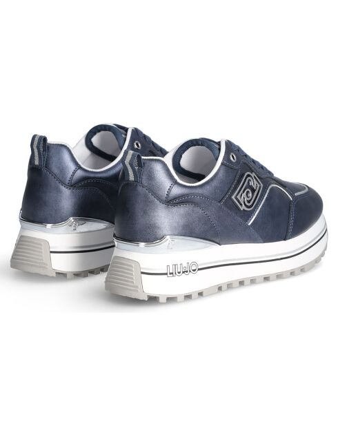 Baskets en Cuir Maxi bleues