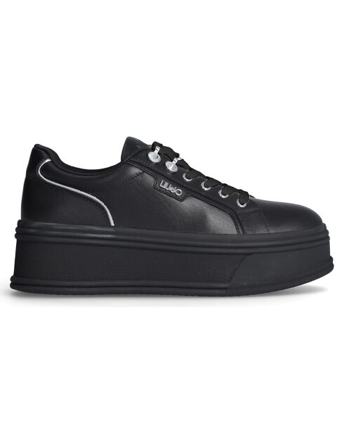 Baskets en Cuir Selma noires