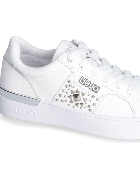 Baskets en Cuir Silvia blanches