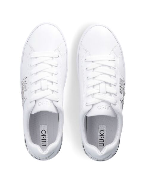 Baskets en Cuir Silvia blanches
