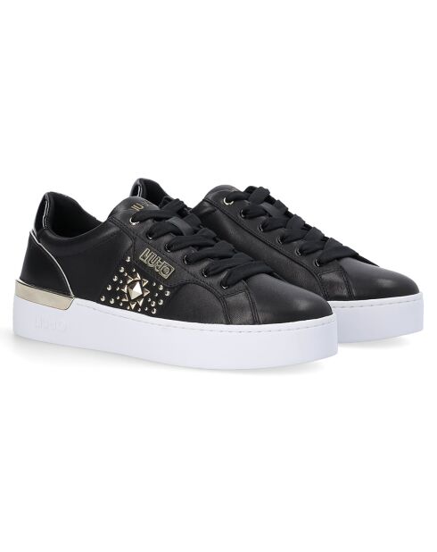 Baskets en Cuir Silvia noires