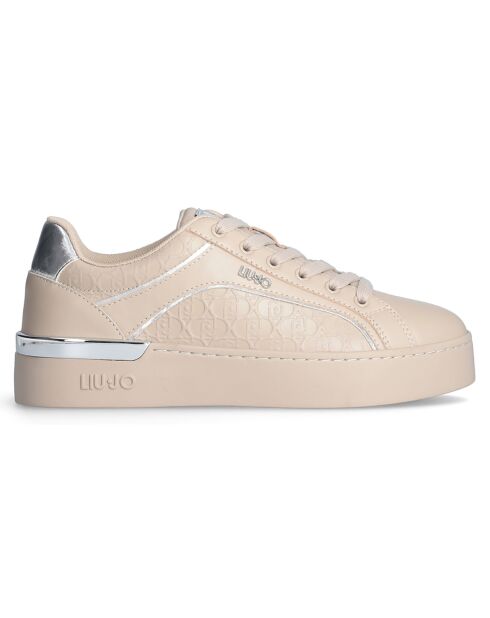 Baskets en Cuir Silvia beiges