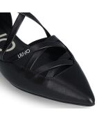 Ballerines en Cuir Viola noires