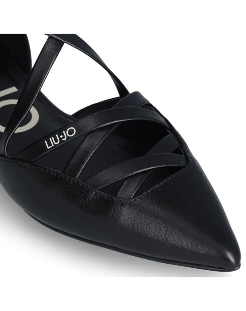 Ballerines en Cuir Viola noires