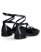 Ballerines en Cuir Viola noires