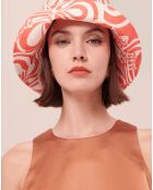 Top en satin fluide cognac