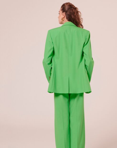 Veste en Laine froide mélangée verte