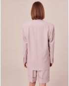 Veste en Laine froide mélangée parme
