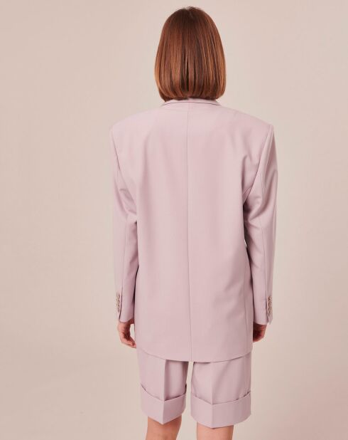 Veste en Laine froide mélangée parme