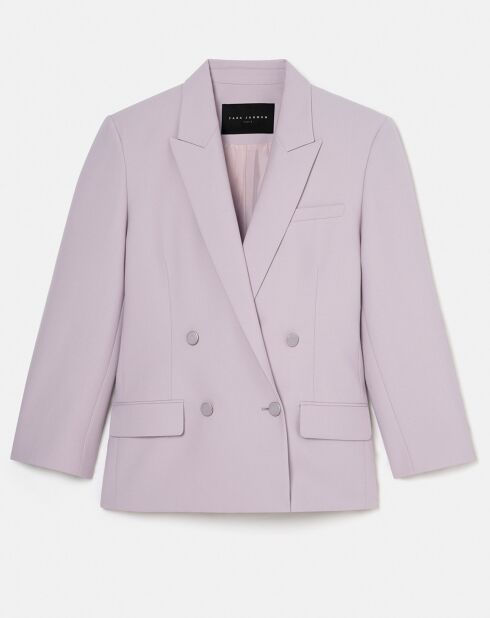 Veste en Laine froide mélangée parme