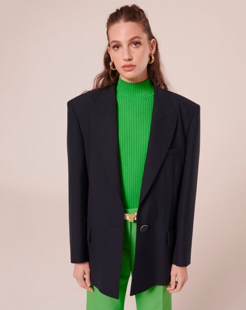 Veste en Laine froide mélangée nocturne