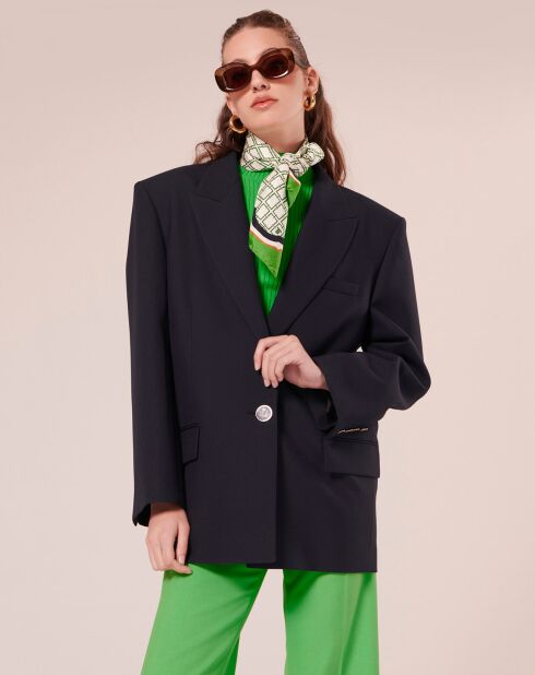 Veste en Laine froide mélangée nocturne