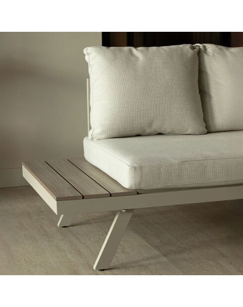 Salon de jardin Calvi avec table basse sable