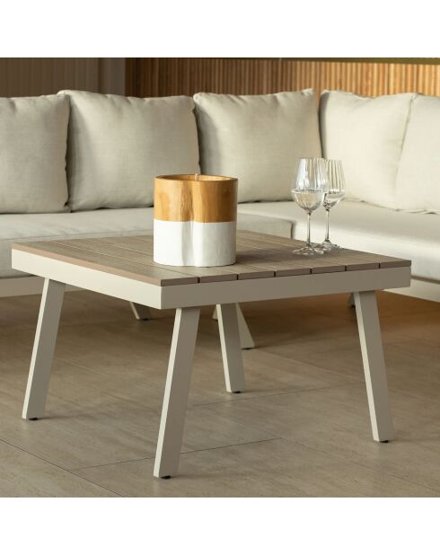 Salon de jardin Calvi avec table basse sable