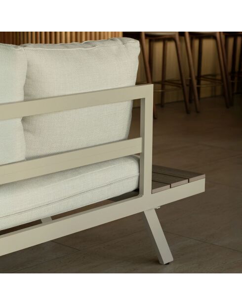 Salon de jardin Calvi avec table basse sable