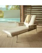 2 Chaises longues Figari sable - 116x54.5x34 cm