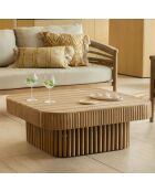 Salon de jardin Maui 4 places en bois d'acacia taupe
