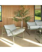 Bouleau artificiel avec pot pour intérieur fray blanc/vert - 50x50x200 cm
