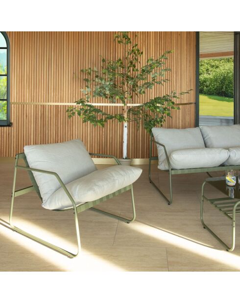 Bouleau artificiel avec pot pour intérieur fray blanc/vert - 50x50x200 cm