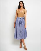 Jupe v100% Lin Lou bleu jeans