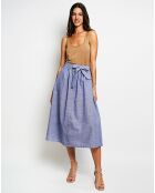 Jupe v100% Lin Lou bleu jeans