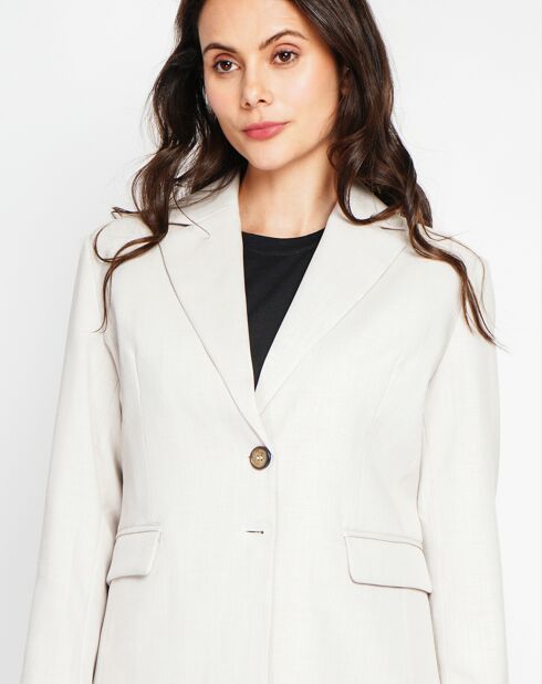 Veste en Lin mélangé Alicia beige