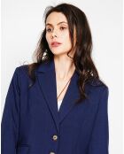 Veste en Lin mélangé Alicia marine