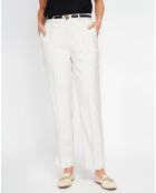 Pantalon en Lin mélangé Léna beige