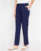 Pantalon en Lin mélangé Léna marine