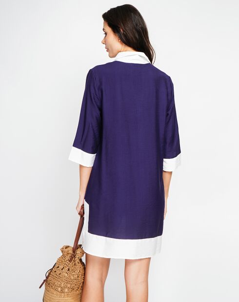 Robe en Lin mélangé Elisa marine