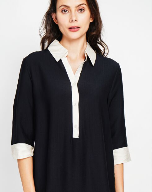 Robe en Lin mélangé Elisa noire